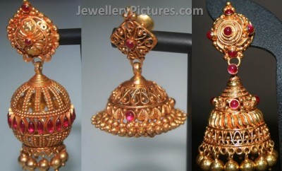 gold antique jumkis