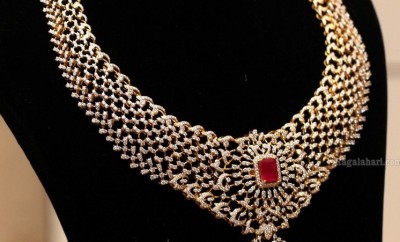 designer diamond necklace model