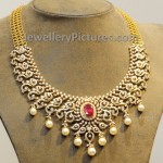 Sparkling Diamond Necklace Set