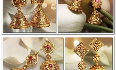 antique earrings by tanishq