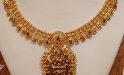 lakshi devi pendent mango necklace