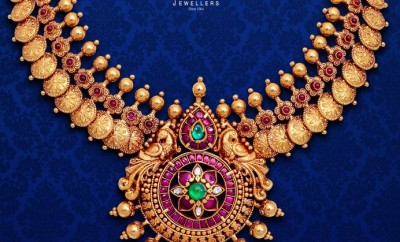 peacock antique necklace-