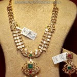 Polki Diamond Long Chain and Earrings