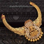 Gold antique traditional temple necklace