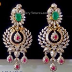 Bridal wear chandbali chandeliers