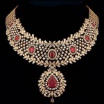 Bridal wear diamond mesh  necklace