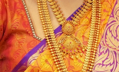 peacock design gold jewellery