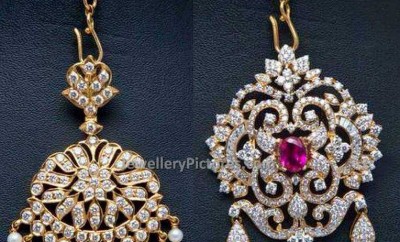 diamond maang tikka without chain