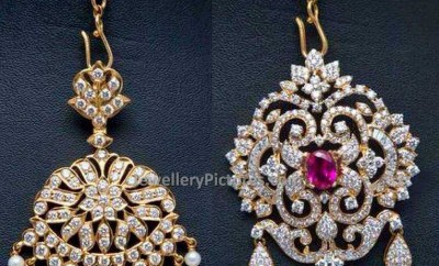 diamond maang tikka without chain