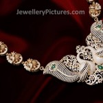 Diamond Nakshi jewellery in peacock design