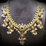 Simple Floral Gutta Pussalu Necklace