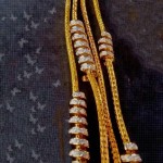 Spiral diamond thali chains