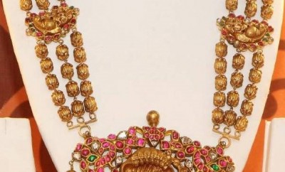 tripple layer gold balls chain nagas haram