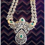 Wedding diamond jewellery long necklace