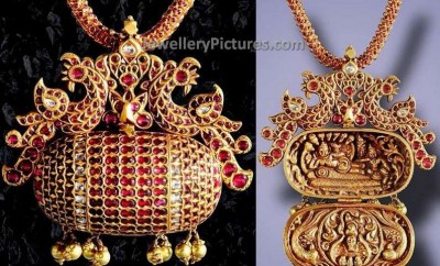 openable pendant indian jewelley