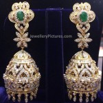 Diamond Jhumka earrings designs