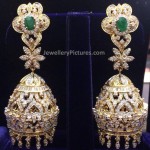 Diamond Jhumka earrings designs