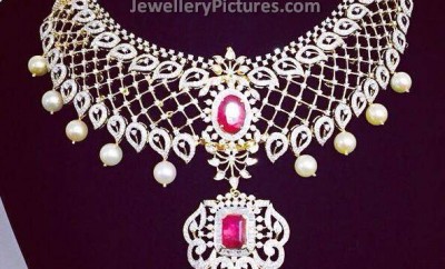 diamond necklace design by parnicaa