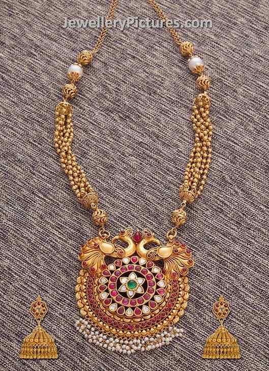 gold antique jewellery longchain