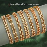 Gold Diamond Bangles Designs