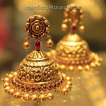 Gold Earrings Buttalu Temple Jewelry