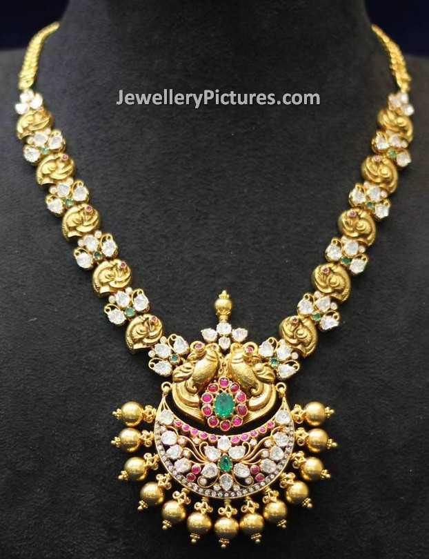 gold jewellery necklace designs from Musaddilal jewellers