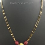 Gold Nallapusalu with Beads