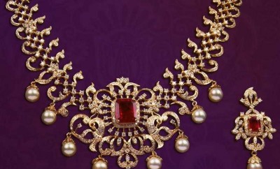 indian diamond necklace set