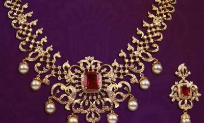 indian diamond necklace set