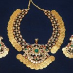 Lakshmi Kasu Earrings and Kasu Necklace