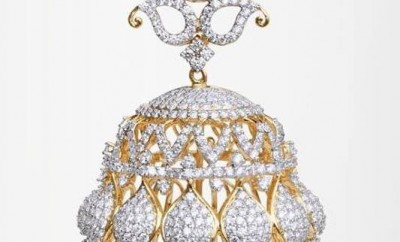 latest buttalu designs diamond studded jumkis