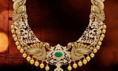peacock latest gold haram designs