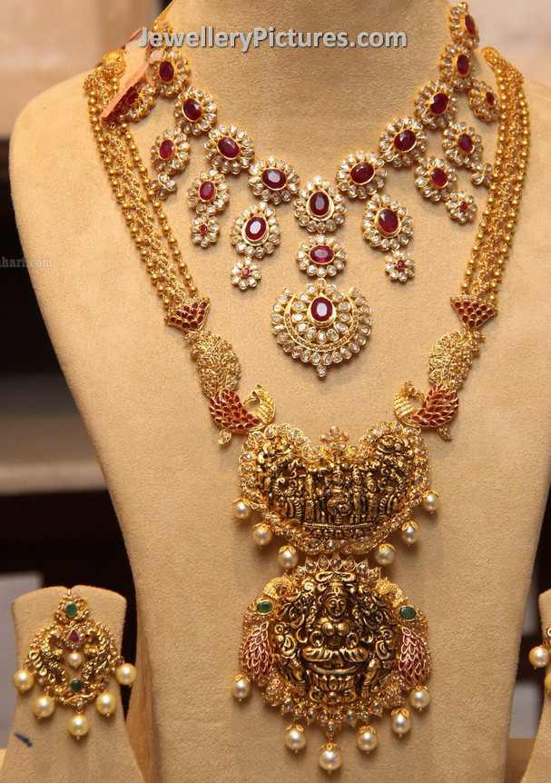 latest south indian gold jewellery designs with uncut doamonds