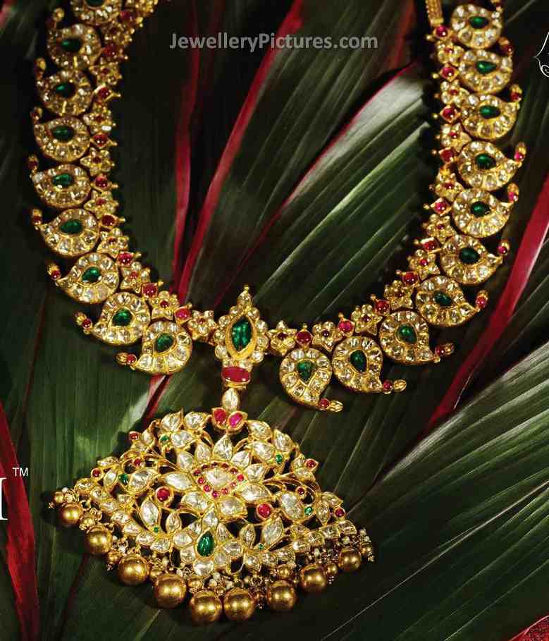 kundan mango haram designs