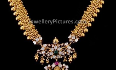 beads jewellery new design necklace in gold