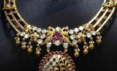 indian new gold necklace designs