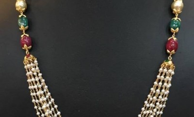 pearl gold necklace designs