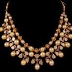 Polki Diamonds Necklace with South-sea Pearls