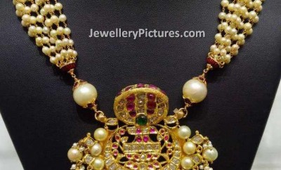 south indian pearl jewellery designs necklace with multi layer chain