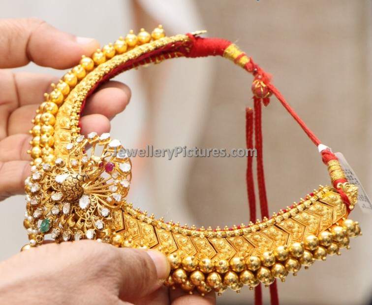 tussi model traditional gold necklace designs