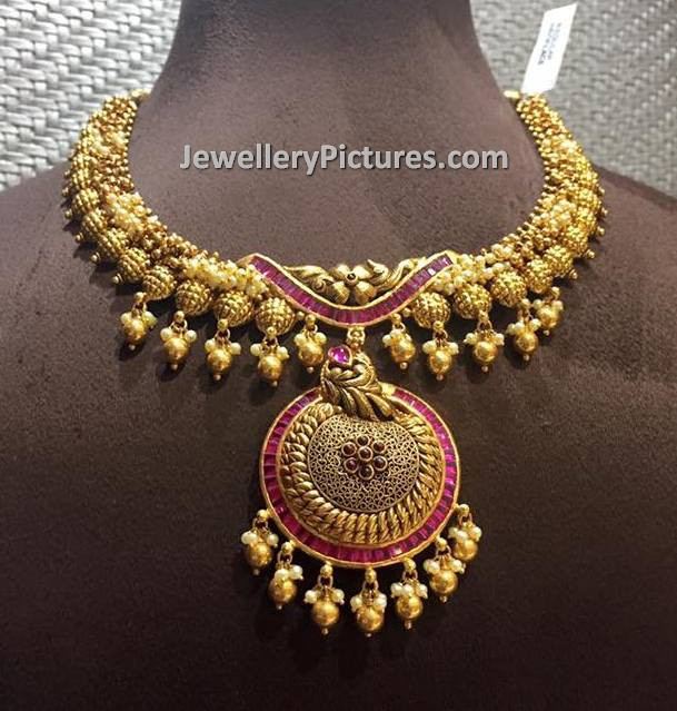 traditional necklace designs gold jewellery