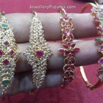 Bracelet Design For Ladies in Gold and Uncuts