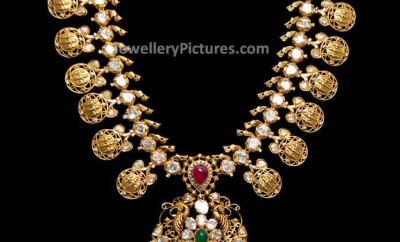 Diamond studded gold kasulaperu designs with price