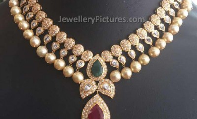 latest necklace designs in gold from bhavani jewellers