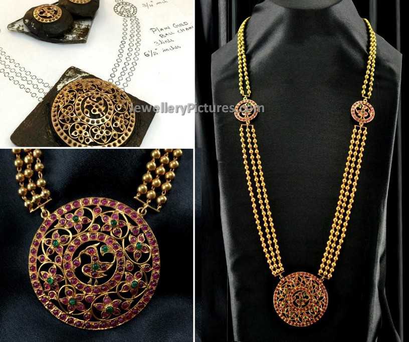 gundla mala designs in gold