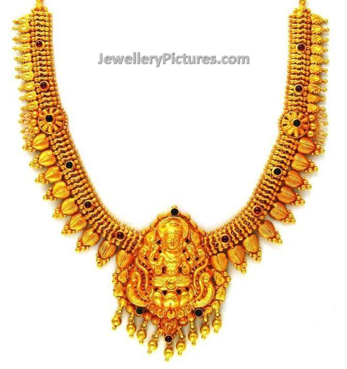 indian gold jewellery designs catalogue necklaces 