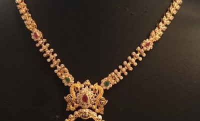 light weight gold jewellery designs of necklace
