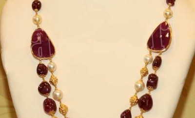 jewellery pearl chain designs in gold