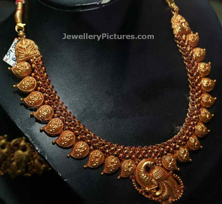 traditional gold mango mala designs 