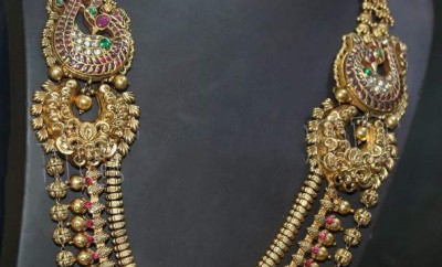 layered long haram jewellery designs